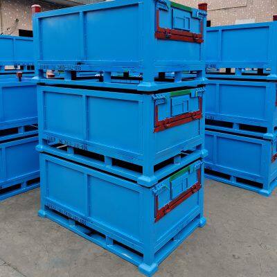 Stackable Steel Transport Box With Reinforced Corner Protection photo-3