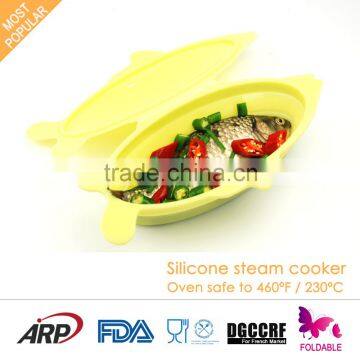 Colorful Fish Shape Silicone Food Steamers