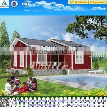 china luxury light steel villa prefabricated villa