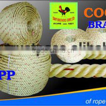 high quality pp rope 4 strands diameter 4.0mm to 60mm