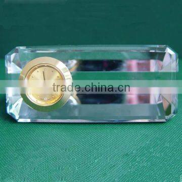 shining crystal clock crystal block