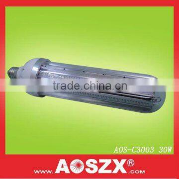 Patented product fr AOSZX 3000lm High bay light using e27 SMD 3014 30W led corn light 12v