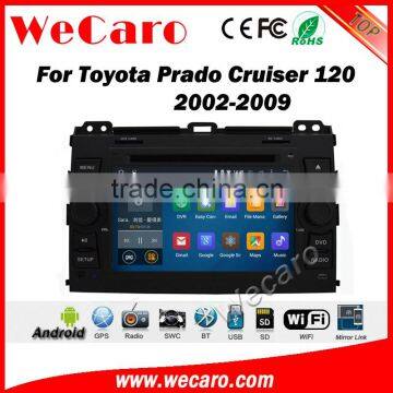 Wecaro WC-TP7027 android 5.1.1 car entertainment system for toyota prado 120 2009-2009 radio multimedia system WIFI 3G Playstore