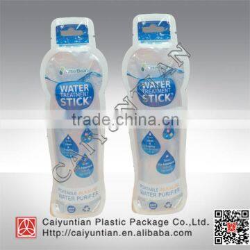 printed stand up with zipper water packaging bag