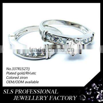 925 Silver Couple Ring for People Wedding Ring Set Wholesale Zircon Stone Fashion Ring photo-6