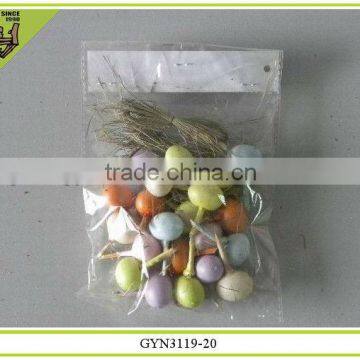 2015 new design decorative plastic handmade small size easter eggs