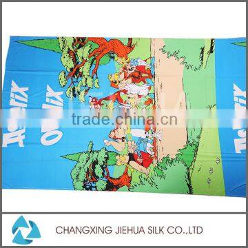 China supplier wool polyester print fabric for cartoon bed sheet