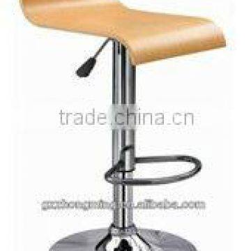 Yellow Modern Plywood Bar Chair/Bar Stool ZM-58