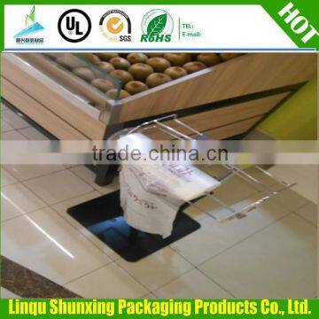 food grade flat bag on roll / supermarket shopping bag for vegetable