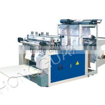 Two lines hot sealing & cutting Plastic Bag Maker