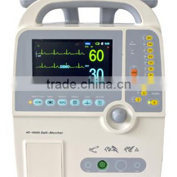 HD-9000D hospital medical monophasic external difibrillator monitor(ECG/ RESP)