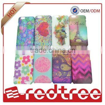 gloss oil water printing + PC+ etui housing for iphone 6