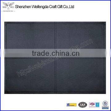 Fancy Design Cross Stitched PU Leather Mat
