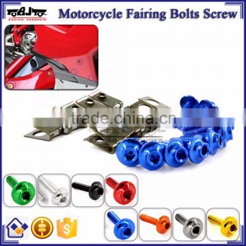 BJ-Screws-2003 Motorcycle Aluminium M5 Fairing Bolts Fastener Clips Screw Set