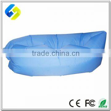 China Manufacturer Nylon 210T Fabric Lazy Outdoor inflatable sleeping bag sofa