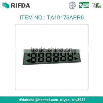 6 digits 7 seven segment display lcd glass with pin