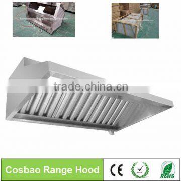 Stainless steel resturant kitchen range hood,cooker hood,kitchen hood