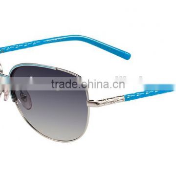 Custom polarized women aviator sunglasses with TAC lens metal frame