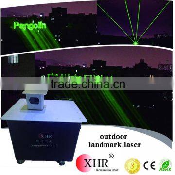 Single Green Outdoor Sky Laser Landmark,5W 5000mw Green Outdoor Advertising Projector