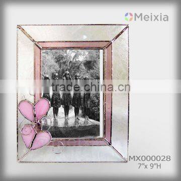 MX020028_Tiffany_Style_Heart_Shape_Wholesale_Stained_Glass_Valentine_Photo_Picture_Frame