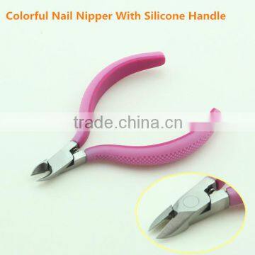 Professional Nail Nippers With Colorful Silicone Handle