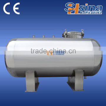 Horizontal Lotion storage tank, industrial stainless steel tank, chemical tank