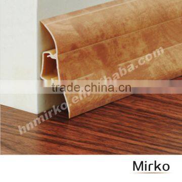 Wood grain pvc skirting board