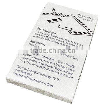 Domino Shape Chains Children Educational Paper Game Enterainment Interative Playing Toy photo-2