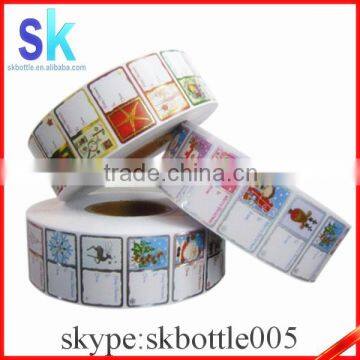 Customized plastic/glass bottle label printing