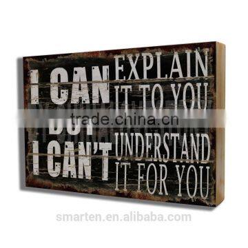 Vintag Decor Wall Plaque Support Custom Wood Plaque photo-2