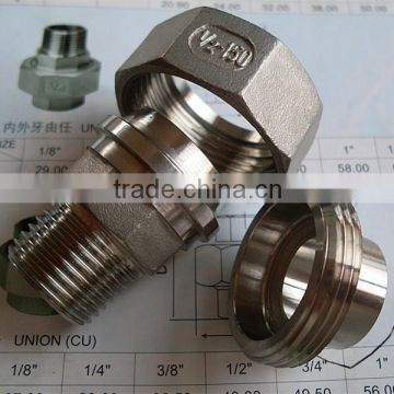 1/2 inch stainless steel Union pipe fittings