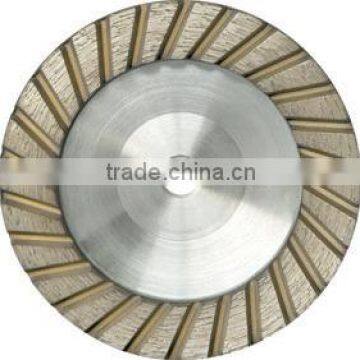 Aluminum body turbo grinding wheel