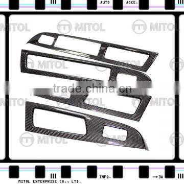 For Subaru WRX 2014- Carbon Fiber Car Windows Switch Panel Cover