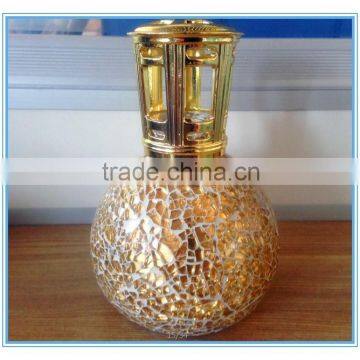 Mosaic Mason Decorative Jar Indoor Round Glass Antique Oil Lamp