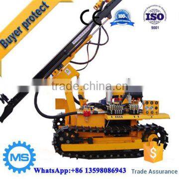 High efficiency crawler bore hole drilling rig