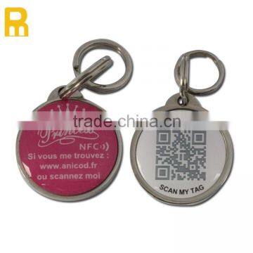 Metal QR code pet collars and tags