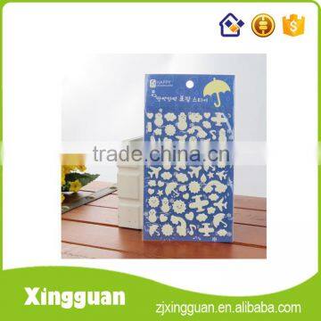 promotional home decoration 3d cartoon design soft puffy pvc foam puffy stickers wholesale