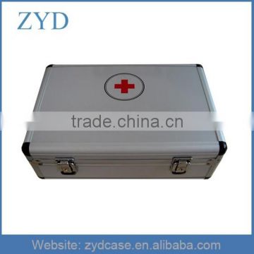 Medical Aluminum Empty First Aid Kit Box, ZYD-MC007