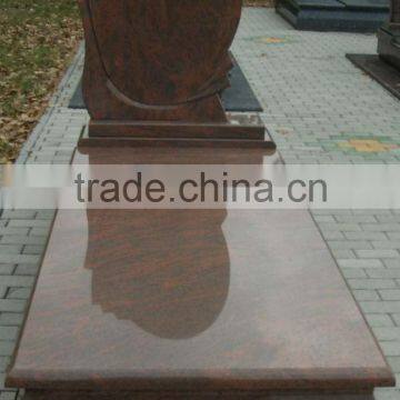 Multicolor Red granite tombstone