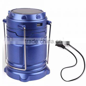 Camping Lantern - LED Solar Rechargeable Camp Light Flashlights - Emergency Lamp - Power Bank for Android Cell Phone IOS Iphone photo-2