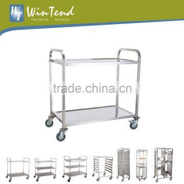 Commercial Kitchen Trolleys with Baskets,chrome wire vegetable stand basket