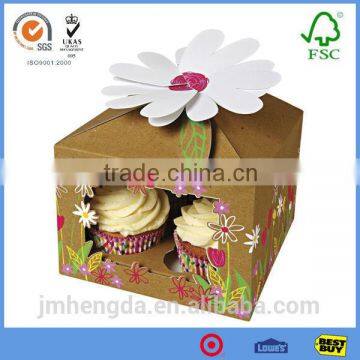 High-Quality Pretty Color Green Cupcake Boxes