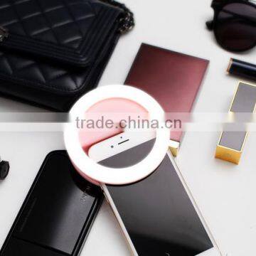 Rechargeable Black Ring Spot Beam Hid Work Circle Selfie Light photo-6