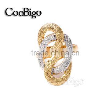 Fashion Jewelry Triple Circles Interlock Hoop Ring Ladies Wedding Party Show Gift Dresses Apparel Promotion Accessories