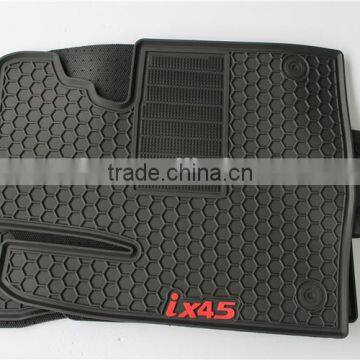 Black 5pc Rubber Floor Mat Car SUV All Season Mats Liner BPA FREE for Ix45 photo-2