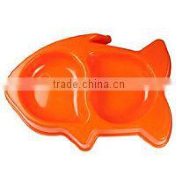 2016 Fashion Colorful Lovely Fish Shape Cat Bowl Dog Bowl Pet Bowl