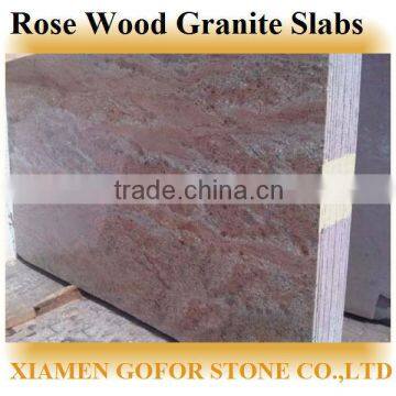 India Pink Granite, Rose Wood Granite Slabs