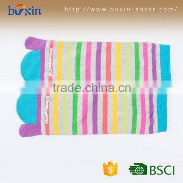 BX-Y-001 Non Slip Trampoline Yoga Pilates Lady Sock for Adults Five Toe Grip Slipper Rubber Sole Socks Quality Choice photo-6