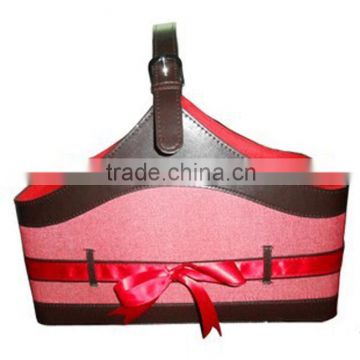 Leather leather leather basket basket basket new year Spring Festival Mid Autumn skin leather leather basket basket basket