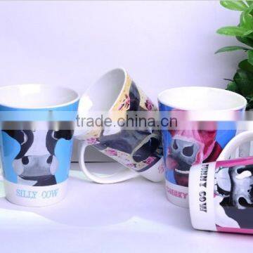 12oz Ceramic animal cup wholesale